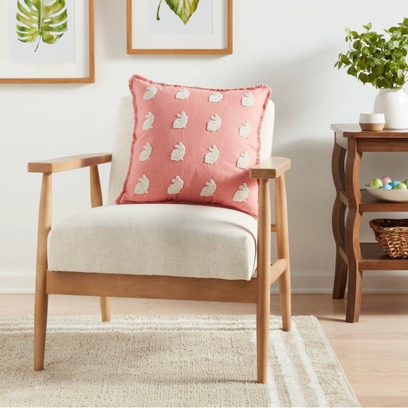 New Bunny Beaded Throw Pillow - Picture 2 of 3